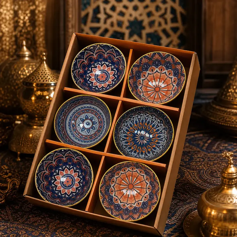 ست ۶ عددی پیاله سرامیکی مراکشی