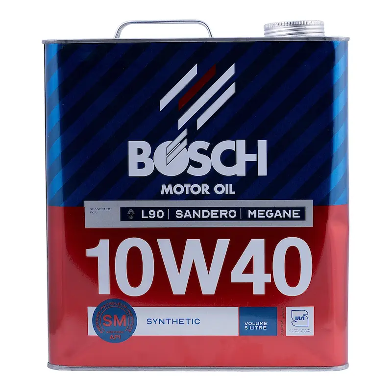 روغن موتور بوش مدل 10W40 SM L90 حجم 5 لیتر