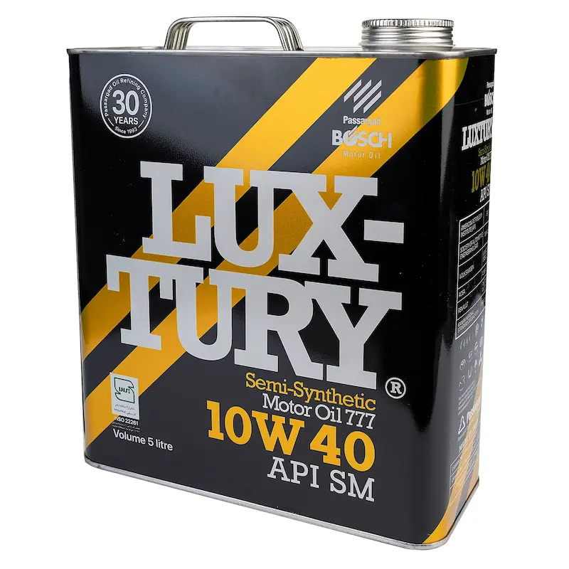 روغن موتور خودرو بوش مدل لاکچری 10W40 SM حجم 5 لیتر