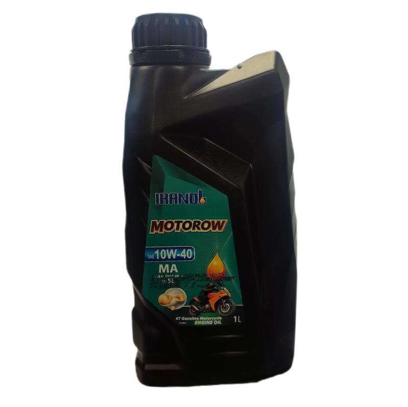 روغن موتور سیکلت ایرانول مدل MOTOROW 10W40 SL حجم ۱ لیتر