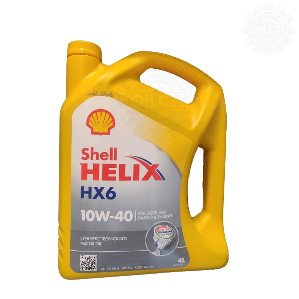 روغن موتور شل هلیکس SN 10W40 HX6 حجم 4 لیتر