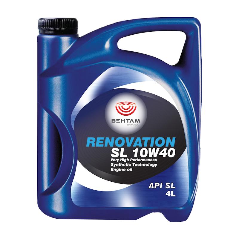  روغن موتور خودرو بهتام روانکاو مدلsl-10W40 Renovation حجم 4 لیتر