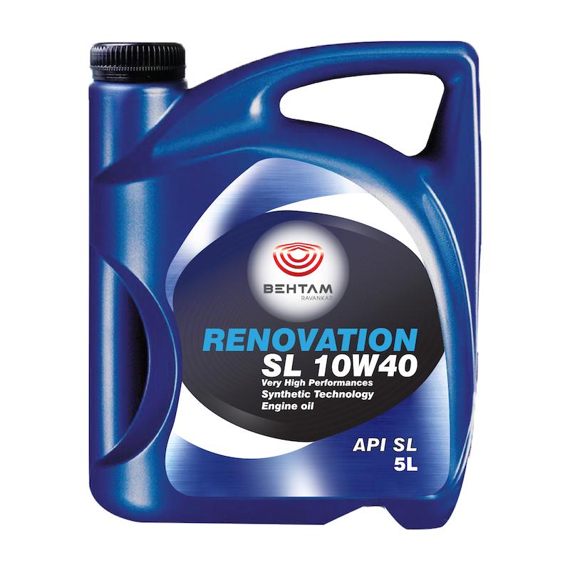 روغن موتور خودرو بهتام روانکاو مدلsl-10W40 Renovation حجم 5 لیتر