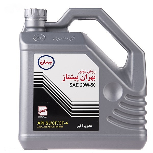 روغن موتور خودرو بهران مدل بهران پیشتاز SAE 20W50 حجم 4 لیتر