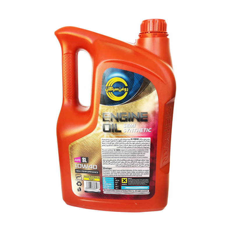روغن موتورسرکان مدل 10W-40 SL حجم 5 لیتربرند سرکان