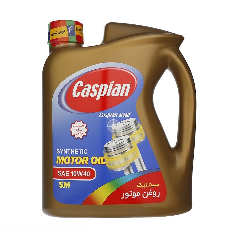 روغن موتور تمام سینتتیک کاسپین مدل 10W-40 SM حجم 5 لیتر