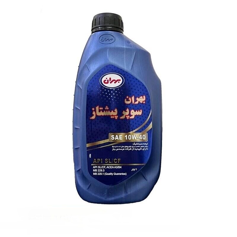 روغن موتور بهران سوپر پیشتاز 100w40 SL حجم یک لیتری