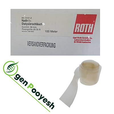 کیسه دیالیز Roth 5101.2 با 38mm ، cut-off=10.000d