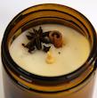 شمع معطر در فلزی قهوه ای