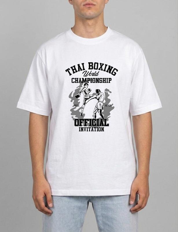 تیشرت موی تای طرح Thai boxing