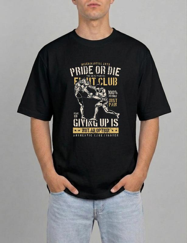 تیشرت ام ام ای MMA طرح Pride or die