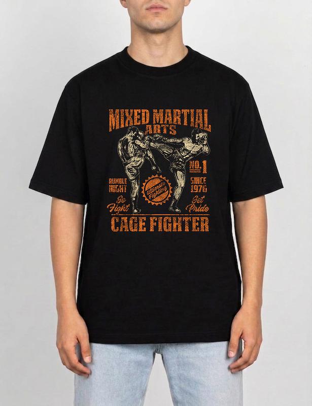 تیشرت ام ام ای MMA طرح Cage Fighter