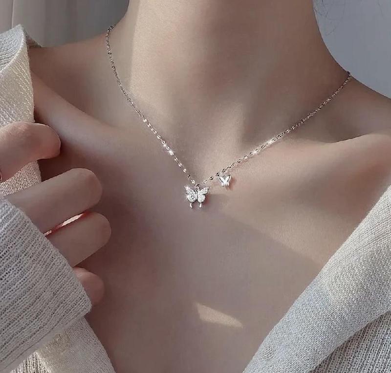گردنبند پروانه پینترسی مینیمال