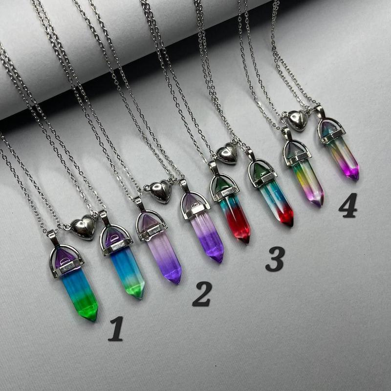 ست گردنبند منشور مگنتی 