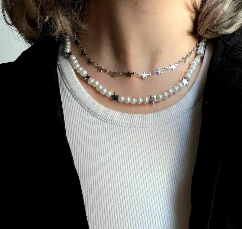 گردنبند مروارید ستاره‌ای_گردنبند ستاره