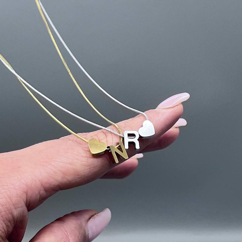 گردنبندحروف قلبی