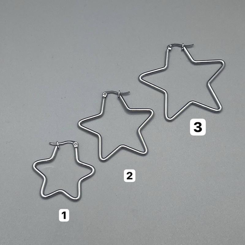 گوشواره ستاره استیل