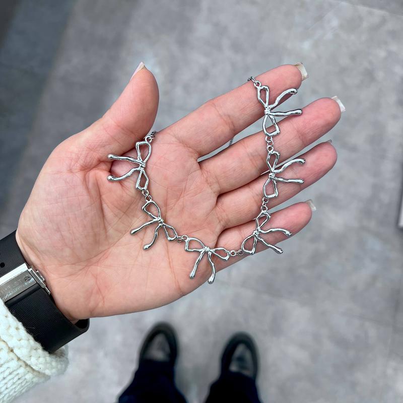 گردنبندپاپیون استیل