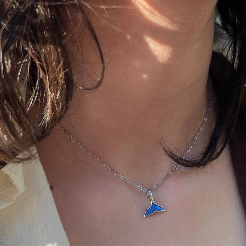 گردنبند دم وال سوارسکی 🐬