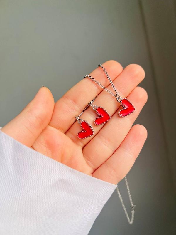 نیم ست قلب رنگی