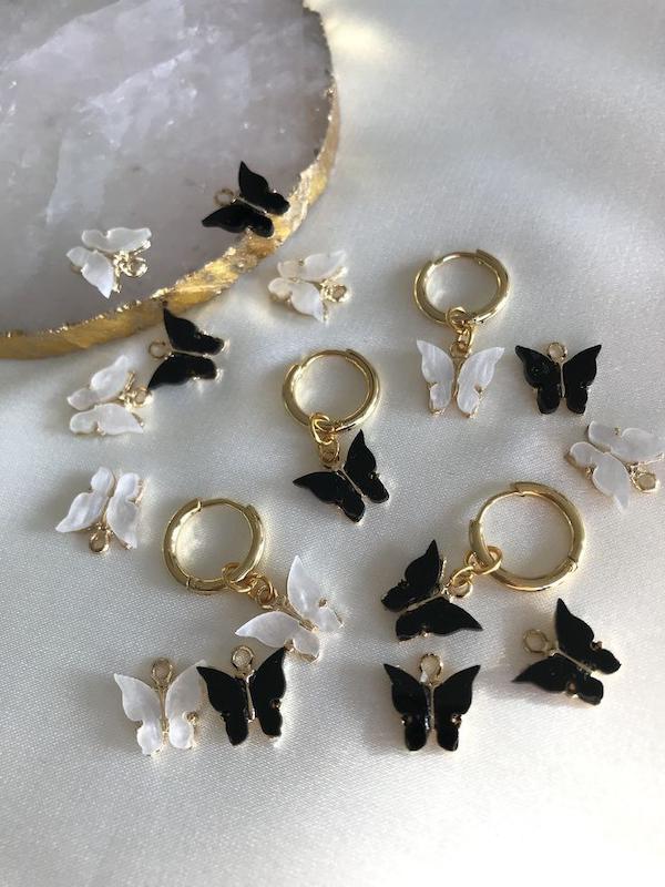 گوشواره پروانه رنگی