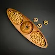 اردوخوری قایقی چوبی برند نیم وود 