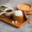 قندان درب چرم چوب راش
