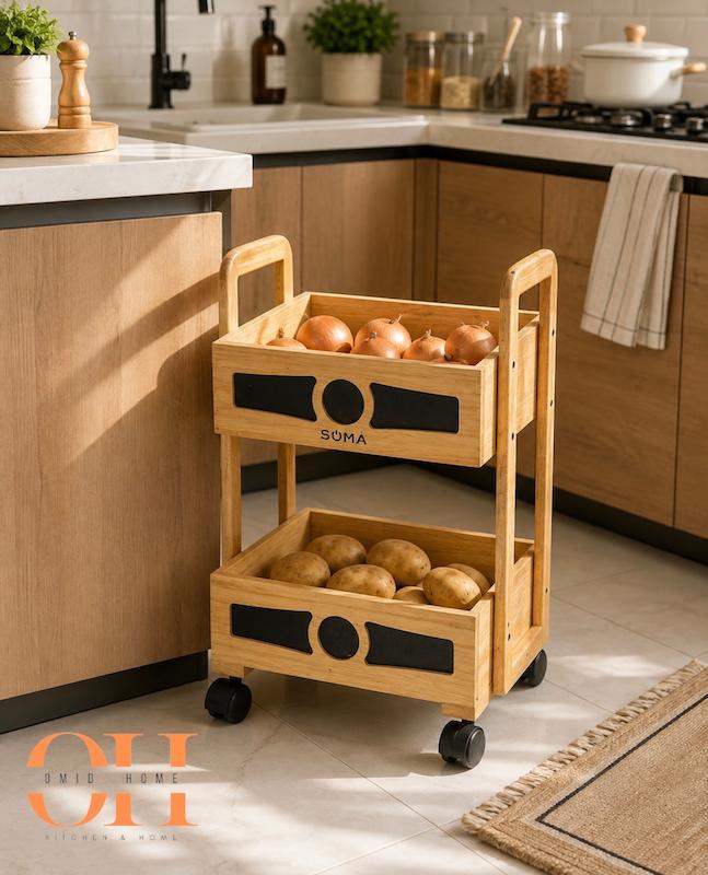  جاپیازی چوبی چرخ‌دار SOMA 