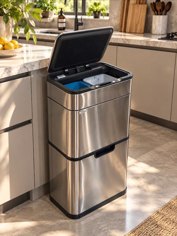 سطل زباله هوشمند ۴۰ لیتری HTN primeکد HTD592