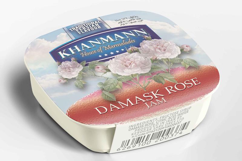 مربای گل محمدی تکنفره (40گرمی) کارتن 72 عددی