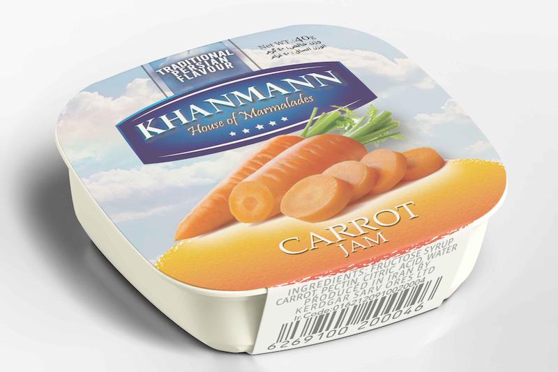 مربای تکنفره هویج (40گرمی) کارتن 72 عددی