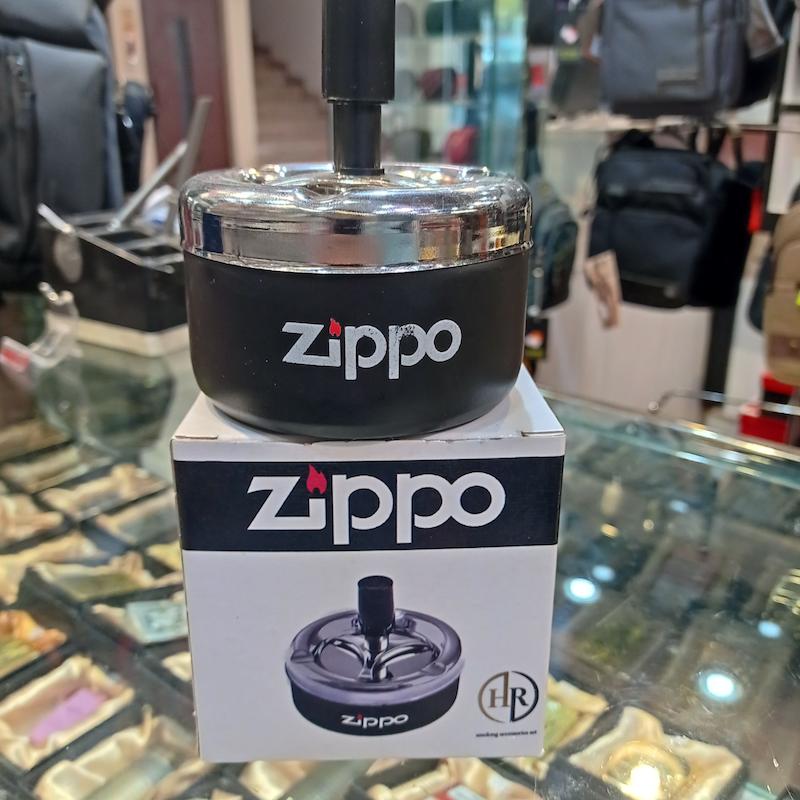 زیر سیگاری فشاری طرح زیپو 