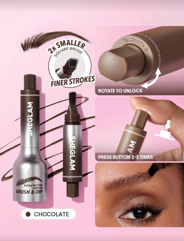 هاشور ابرو رنگ قهوه اي تيره