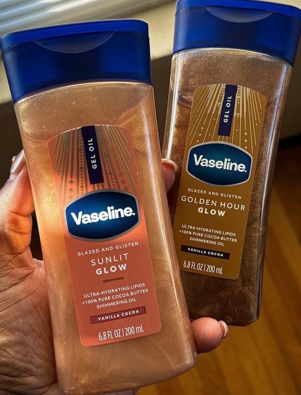 روغن بدن شاین دار golden hour glow وازلین