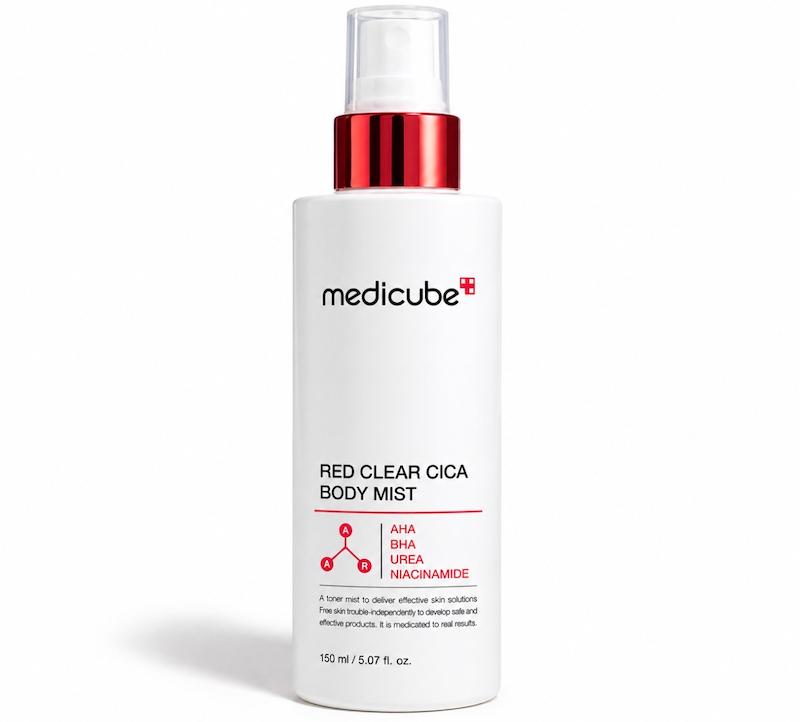 بادی میست لایه‌بردار بدن Medicube Red Clear Cica Body Mist