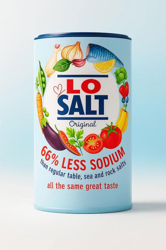 نمک رژیمی لوسالت 350 گرمی بریتانیا| LoSalt Original – 66% Less Sodium Salt  