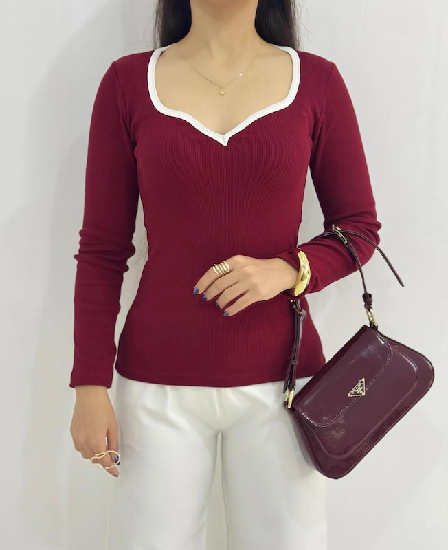 بلوز یقه دلبر