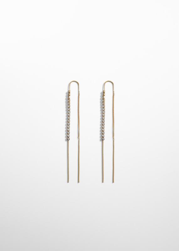 گوشواره بخیه‌ای نگین‌دار منگو