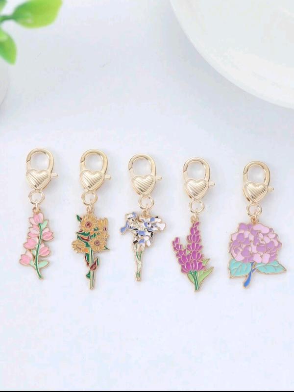 جاکلیدی و آویز کیف گل‌ها در 5 مدل مختلف