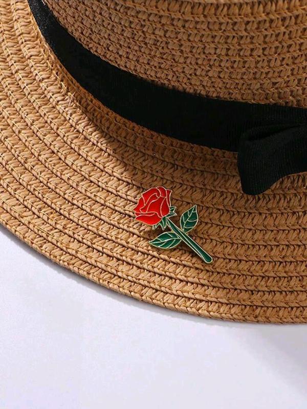 پین شاخه گل سرخ