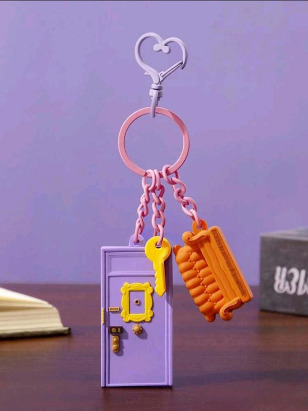 آویز کیف و جاکلیدی فرندز سیلیکونی