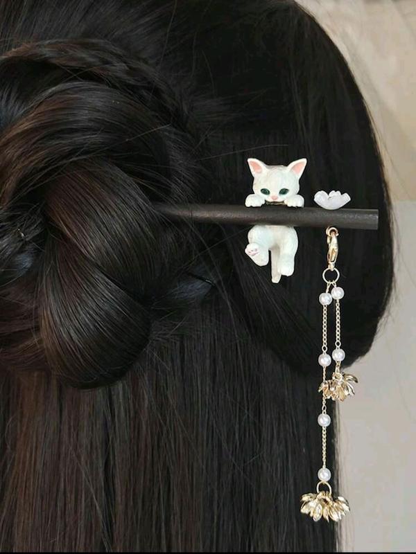 کانزاشی پیشی و آویز مرواریدی