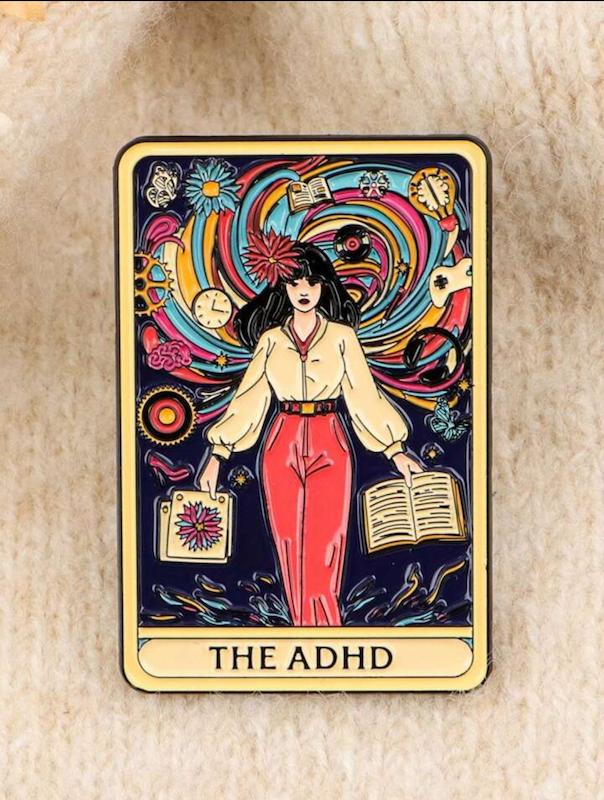 پین کارت تاروت بیش‌فعالی ADHD