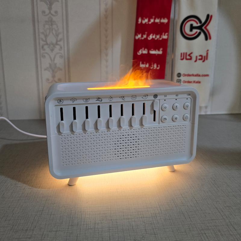 دستگاه بخور سرد و باکس موزیکال با صداهای طبیعت(طرح اول)