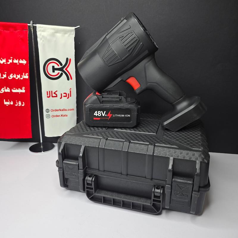جت فن شارژی صنعتی کیفدار با باتری ۴۸ ولت