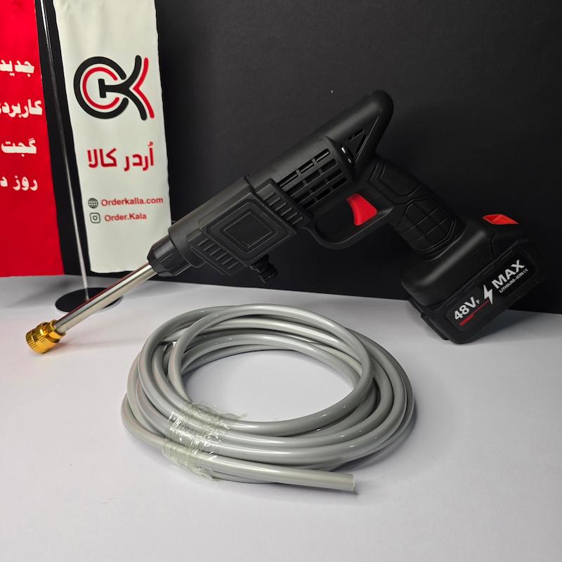 کارواش شارژی کیف‌دار جفت باتری ۴۸ ولت