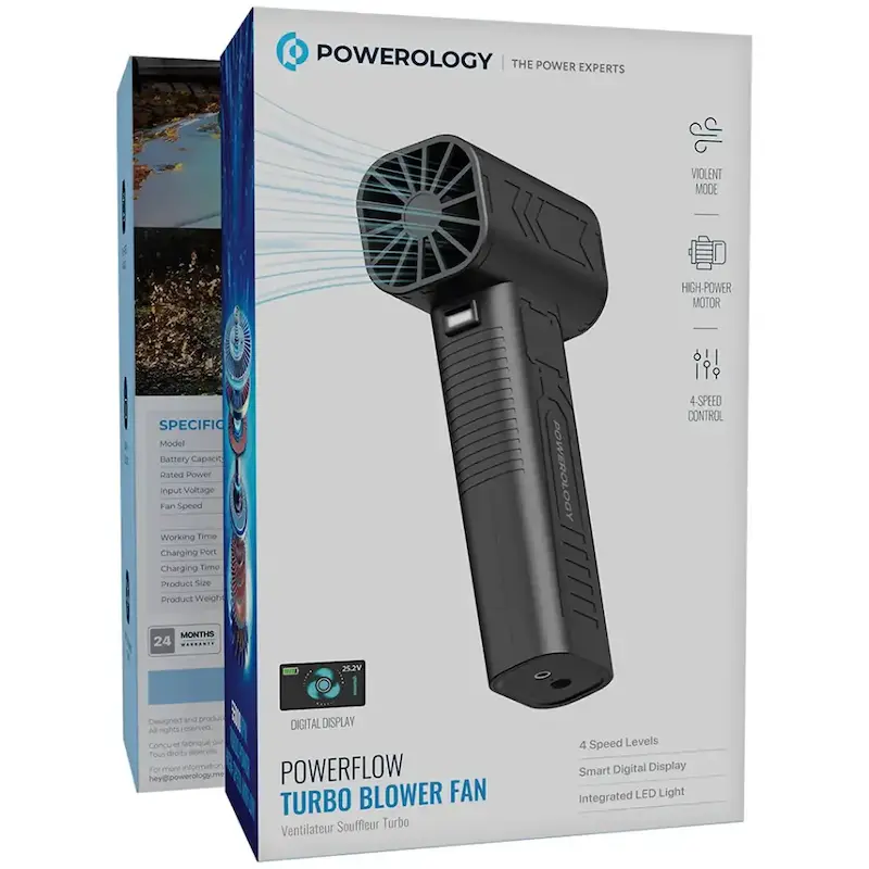 جت‌فن سوپر توربو ۱۰۰۰ وات پاورولوژی مدل Powerology Powerflow Turbo Blower Fan