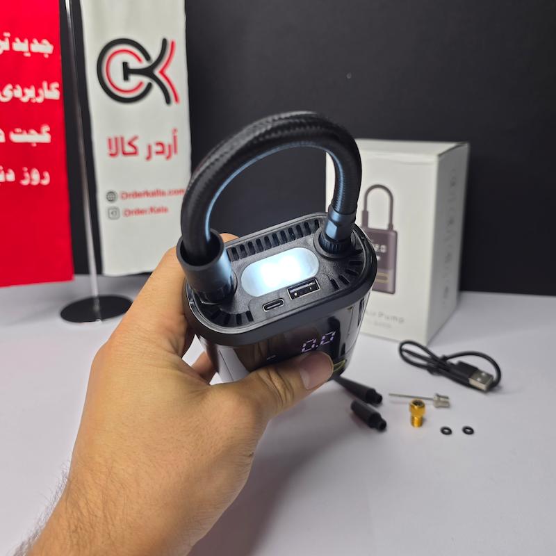 پمپ باد شارژی و پاوربانک شیاومی مدل AJT-8466 