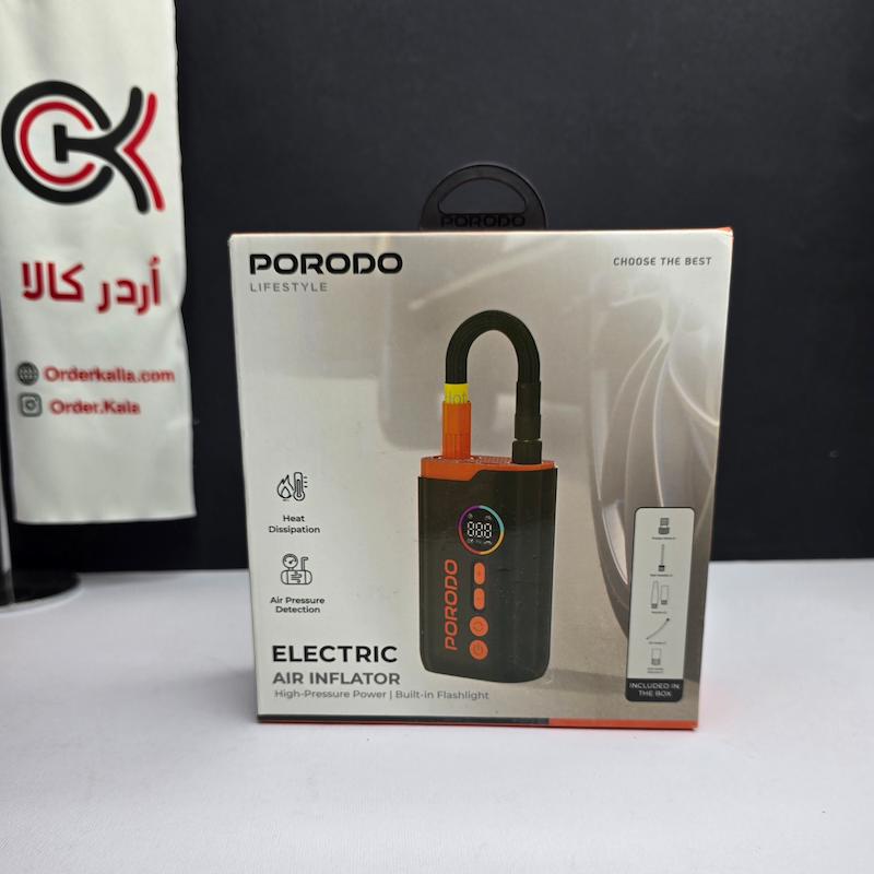 پمپ باد شارژی و پاوربانک Porodo