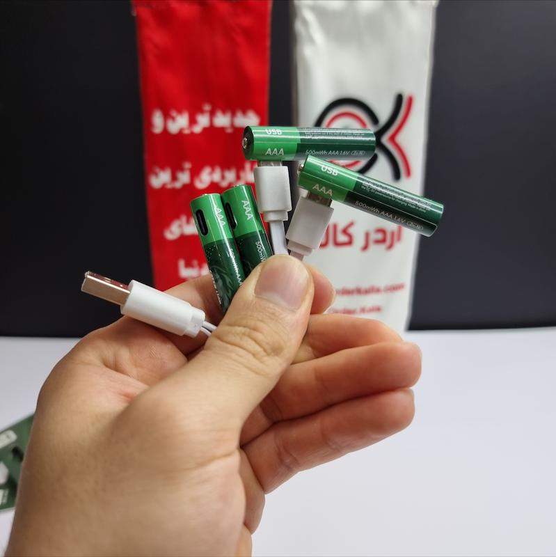 باتری قلمی قابل شارژ گرین لاین بسته ۴ عددی